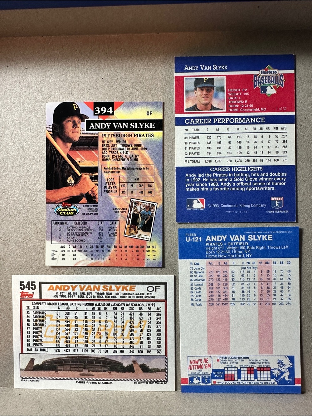Barry Bonds/Bonilla/Van Slyke/Drabek Pirates lot of 20 - Picture 11 of 15